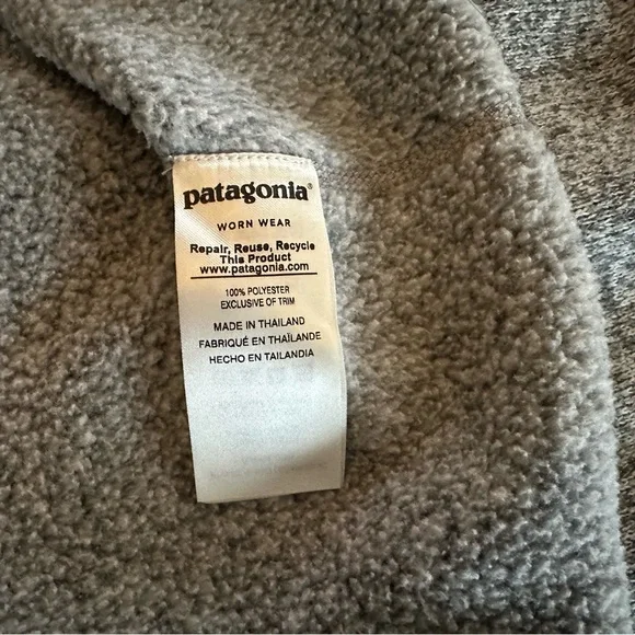 SOLD ON XPOST Like 🆕 Patagonia Women's 1/4 Gray/Birch White Better Sweater. XL. - Picture 10 of 10